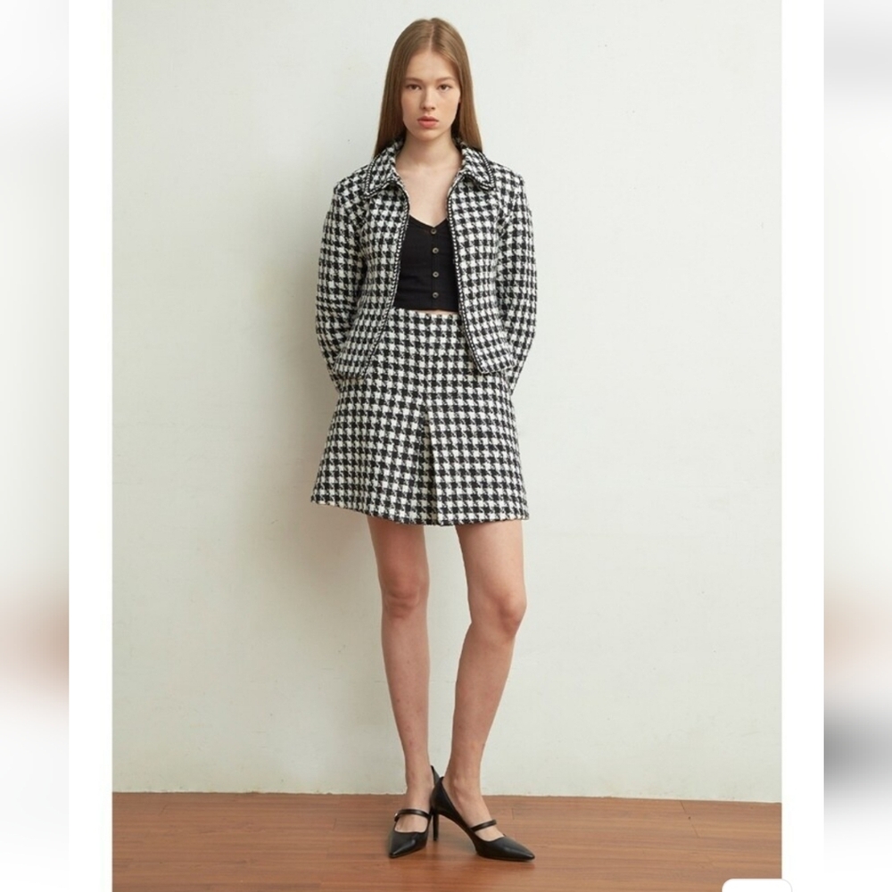 Classic Houndstooth Tweed Set up(NWOT)